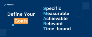 Define your goals. Specific Measurable Achievable Relevant Time-bound
